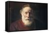 Portrait of an Old Man in Red, 17th Century-Rembrandt van Rijn-Framed Stretched Canvas