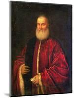 Portrait of an Old Man in Red Robes-Jacopo Robusti Tintoretto-Mounted Giclee Print