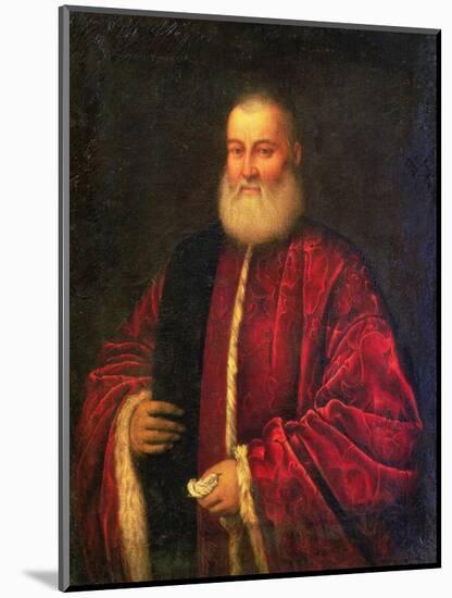 Portrait of an Old Man in Red Robes-Jacopo Robusti Tintoretto-Mounted Giclee Print