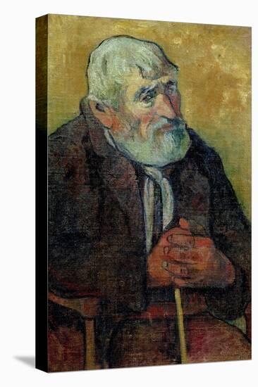 Portrait of an Old Man with a Stick, 1889-90-Paul Gauguin-Stretched Canvas