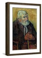 Portrait of an Old Man with a Stick, 1889-90-Paul Gauguin-Framed Giclee Print