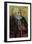 Portrait of an Old Man with a Stick, 1889-90-Paul Gauguin-Framed Giclee Print