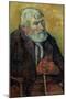 Portrait of an Old Man with a Stick, 1889-90-Paul Gauguin-Mounted Giclee Print