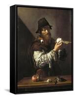 Portrait of an Old Man with an Onion-Jusepe de Ribera-Framed Stretched Canvas