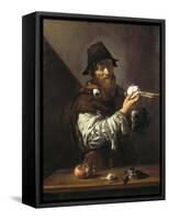Portrait of an Old Man with an Onion-Jusepe de Ribera-Framed Stretched Canvas