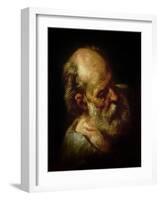 Portrait of an Old Man-Théodore Géricault-Framed Giclee Print