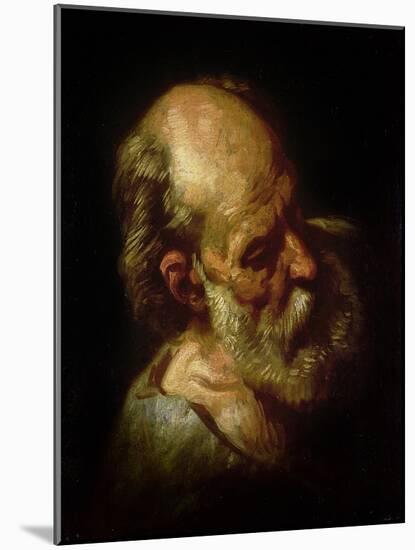 Portrait of an Old Man-Théodore Géricault-Mounted Giclee Print