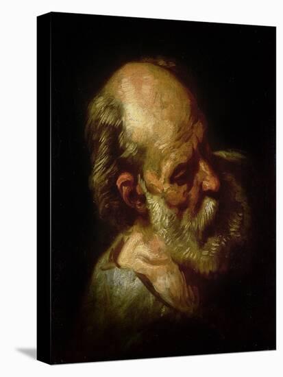 Portrait of an Old Man-Théodore Géricault-Stretched Canvas