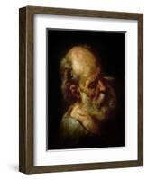 Portrait of an Old Man-Théodore Géricault-Framed Giclee Print