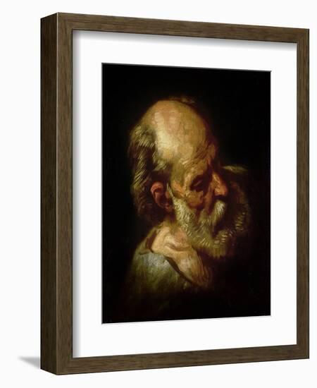 Portrait of an Old Man-Théodore Géricault-Framed Giclee Print