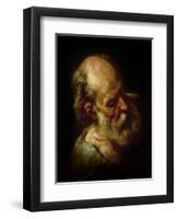 Portrait of an Old Man-Théodore Géricault-Framed Giclee Print