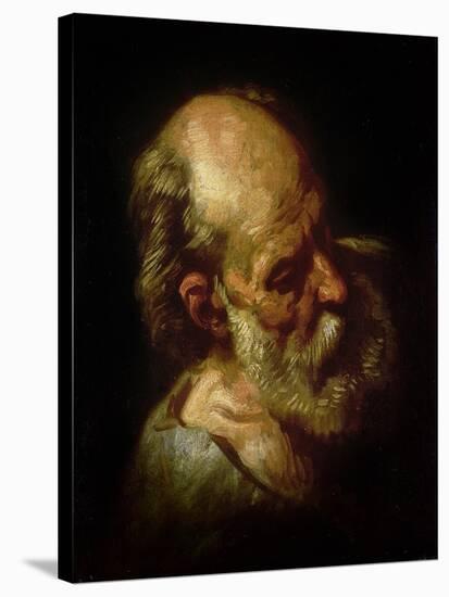Portrait of an Old Man-Théodore Géricault-Stretched Canvas