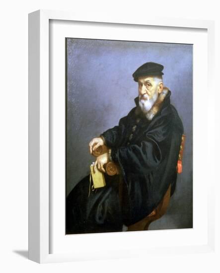 Portrait of an Old Man-Giovanni Battista Moroni-Framed Giclee Print