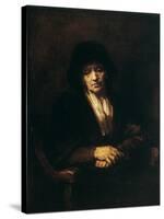 Portrait of an Old Woman, 1654-Rembrandt van Rijn-Stretched Canvas