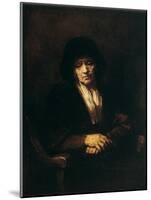 Portrait of an Old Woman, 1654-Rembrandt van Rijn-Mounted Giclee Print