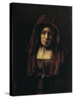 Portrait of an Old Woman, 1654-Rembrandt van Rijn-Stretched Canvas