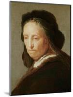 Portrait of an old Woman, c.1600-1700-Rembrandt van Rijn-Mounted Giclee Print