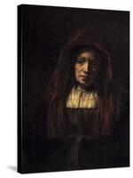 Portrait of an Old Woman-Rembrandt van Rijn-Stretched Canvas