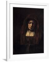 Portrait of an Old Woman-Rembrandt van Rijn-Framed Giclee Print