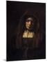 Portrait of an Old Woman-Rembrandt van Rijn-Mounted Giclee Print