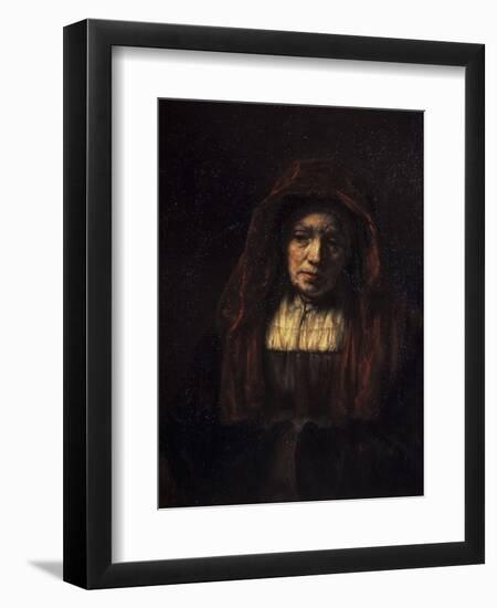 Portrait of an Old Woman-Rembrandt van Rijn-Framed Giclee Print