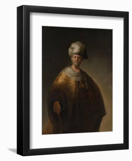 Portrait of an Oriental Man, the Noble Slav, 1632-Rembrandt van Rijn-Framed Giclee Print