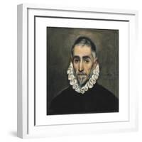 Portrait of an Unknown Gentleman-El Greco-Framed Premium Giclee Print