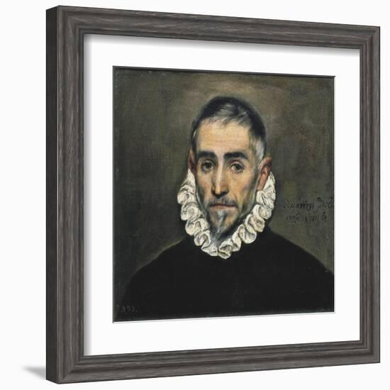 Portrait of an Unknown Gentleman-El Greco-Framed Art Print