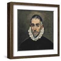 Portrait of an Unknown Gentleman-El Greco-Framed Art Print