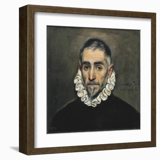 Portrait of an Unknown Gentleman-El Greco-Framed Art Print