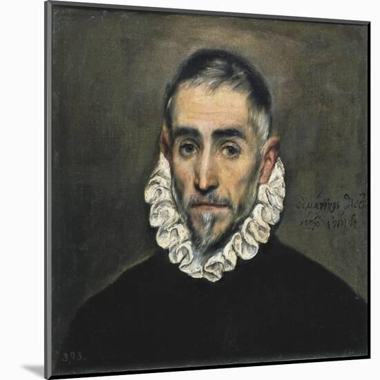 Portrait of an Unknown Gentleman-El Greco-Mounted Art Print