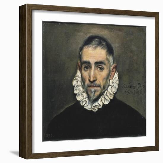 Portrait of an Unknown Gentleman-El Greco-Framed Art Print