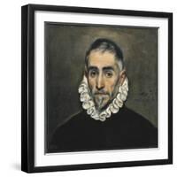 Portrait of an Unknown Gentleman-El Greco-Framed Art Print