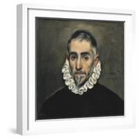 Portrait of an Unknown Gentleman-El Greco-Framed Art Print