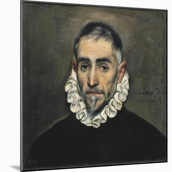 Portrait of an Unknown Gentleman-El Greco-Mounted Art Print