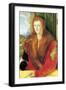 Portrait of an Unknown in Red-Albrecht Dürer-Framed Art Print