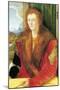 Portrait of an Unknown in Red-Albrecht Dürer-Mounted Art Print