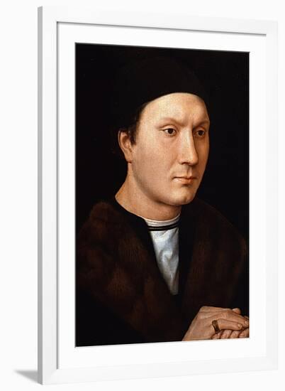 Portrait of an Unknown Man, Ca 1485-Hans Memling-Framed Giclee Print