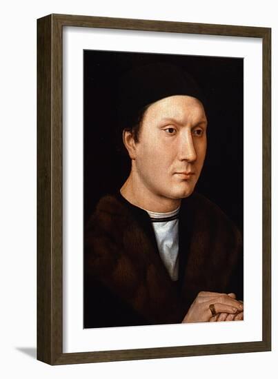 Portrait of an Unknown Man, Ca 1485-Hans Memling-Framed Giclee Print