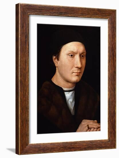 Portrait of an Unknown Man, Ca 1485-Hans Memling-Framed Giclee Print