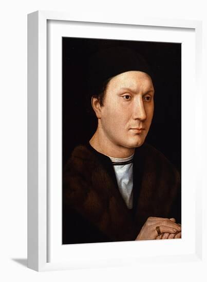 Portrait of an Unknown Man, Ca 1485-Hans Memling-Framed Giclee Print