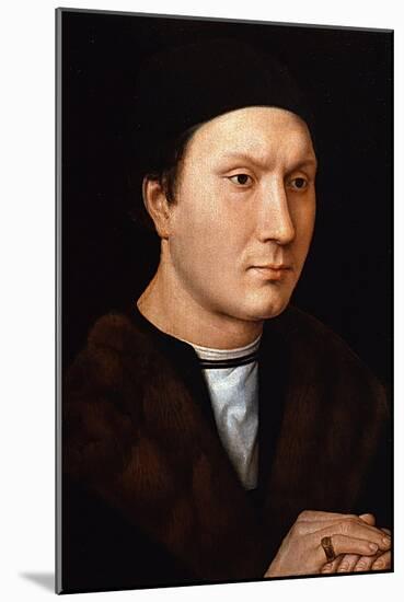 Portrait of an Unknown Man, Ca 1485-Hans Memling-Mounted Giclee Print