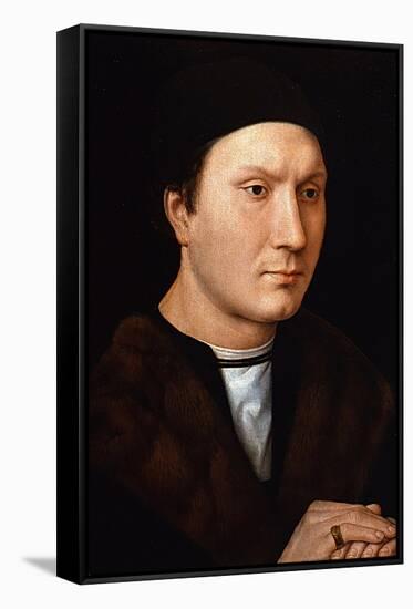 Portrait of an Unknown Man, Ca 1485-Hans Memling-Framed Stretched Canvas