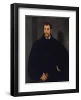 Portrait of an Unknown Man (The Man with Grey Eyes, or The Englishman)-Titian-Framed Giclee Print