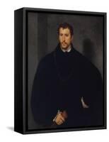 Portrait of an Unknown Man (The Man with Grey Eyes, or The Englishman)-Titian-Framed Stretched Canvas