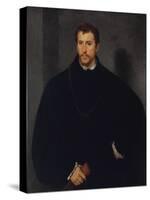 Portrait of an Unknown Man (The Man with Grey Eyes, or The Englishman)-Titian-Stretched Canvas