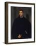 Portrait of an Unknown Man (The Man with Grey Eyes, or The Englishman)-Titian-Framed Giclee Print