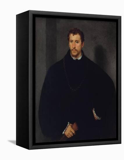 Portrait of an Unknown Man (The Man with Grey Eyes, or The Englishman)-Titian-Framed Stretched Canvas