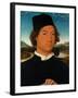 Portrait of an Unknown Man, With Landscape, 1490-Hans Memling-Framed Giclee Print