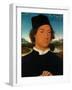 Portrait of an Unknown Man, With Landscape, 1490-Hans Memling-Framed Giclee Print